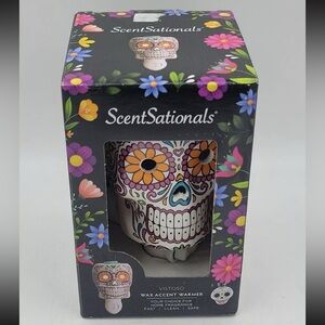 New Open Box ScentSationals Accent Wax Warmer "Vistoso" Sugar Skull ~